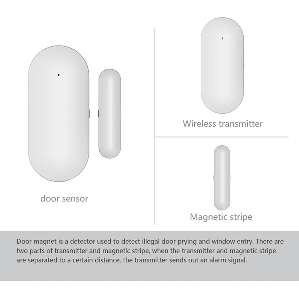 PGST door sensor, intelligent home door and window security detection, door opening alarm, 433MHz door detector, used to detect