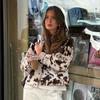 Damenmode Bedruckte Kurze Lederjacke Umlegekragen Langarm Mäntel Herbst Einreihig High Street Oberbekleidung