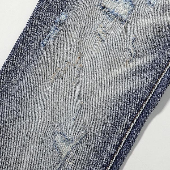 Purple Ripped Jeans - Men's Trendy Autumn Korean Style Trousers