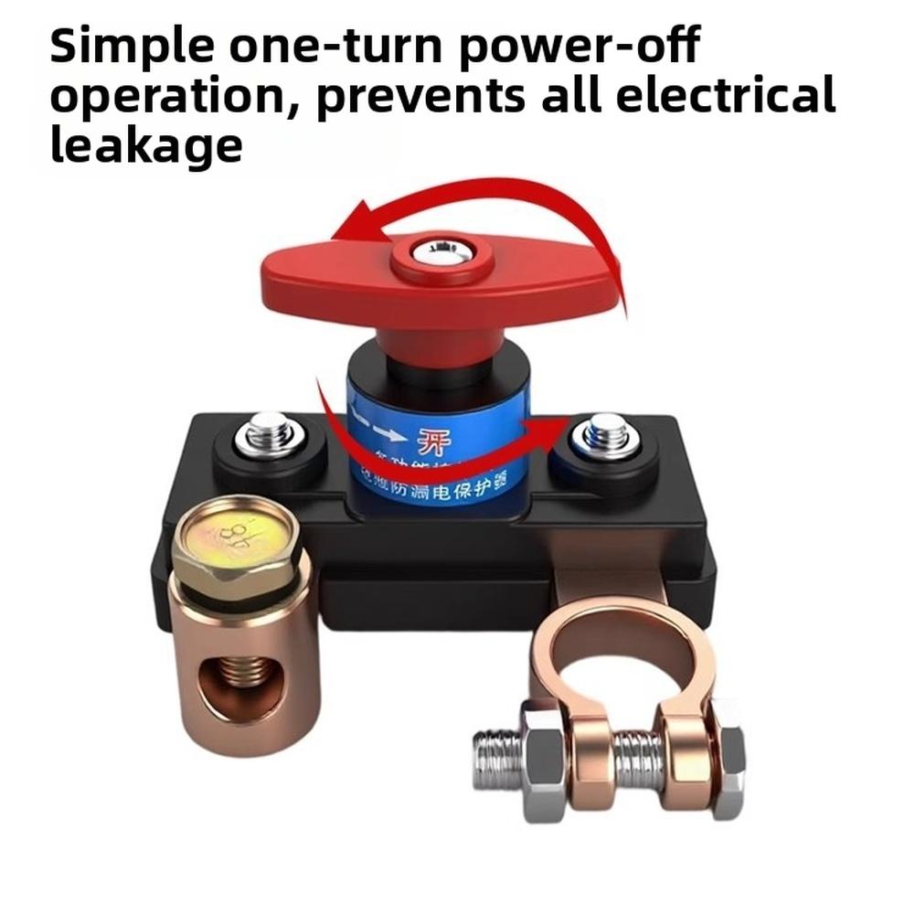 Pure Copper Battery Disconnect Switch 12V 24V Car Truck Anti Leakage Switches For Cars Vehicles RVs And Boats Aluminum Alloy