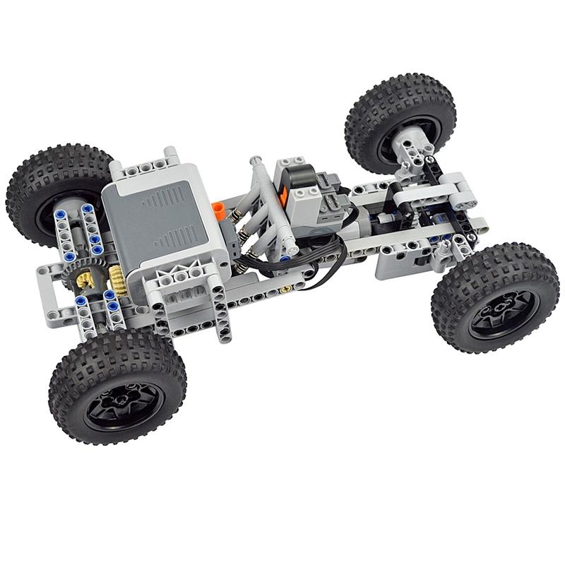 MOC Technical Building Blocks Racing Car Remote Control Electric RC Car Power Function Motor Parts For Children Gifts Leduo