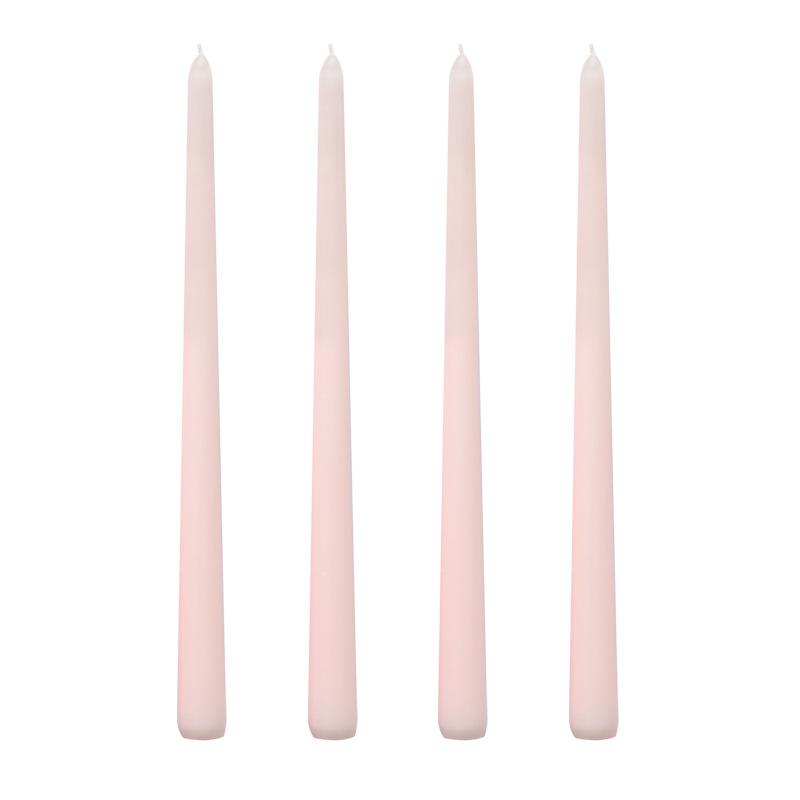 4Pcs Gradient Color Candle Conical Long Rod Candles Dripless Smokeless Candle Romantic Wedding Birthday Party Table Decoration