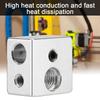 20x20x13mm Aluminium MK10 Extruder Hotend Heizblock M7 Gewinde Heatbreak für 3D Drucker