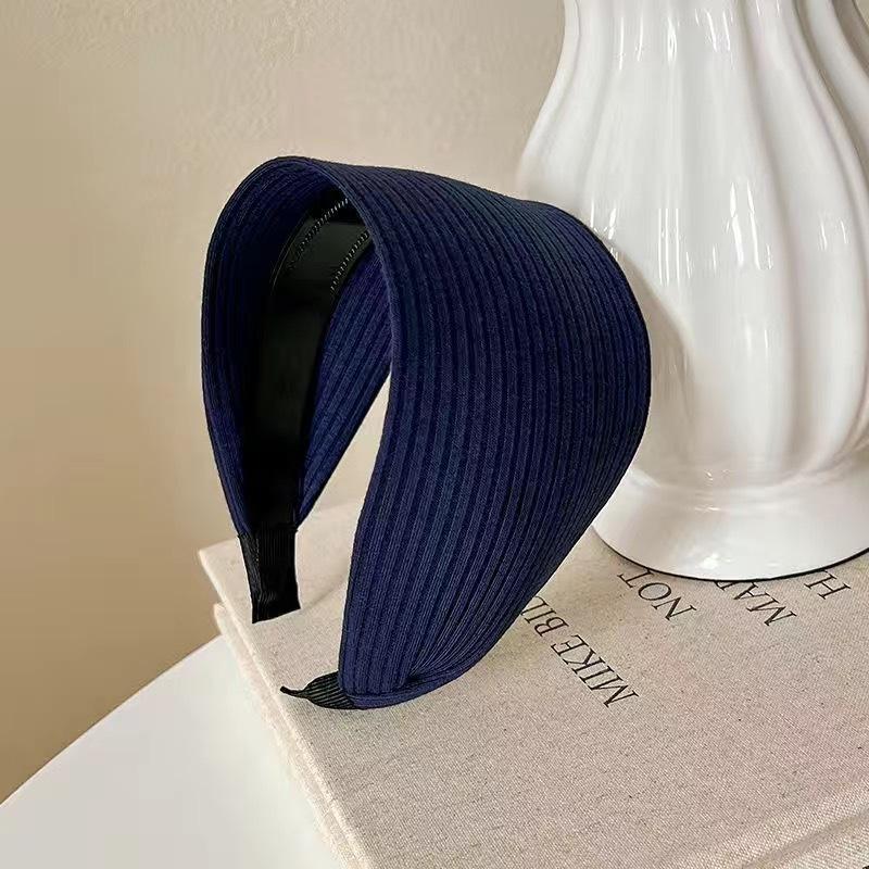 New Fashion Wide Hair Hoop Hairband Solid Stripes Hair Bands for Women Girls Nonslip Twilled Headbands Hair Accessories Headwear