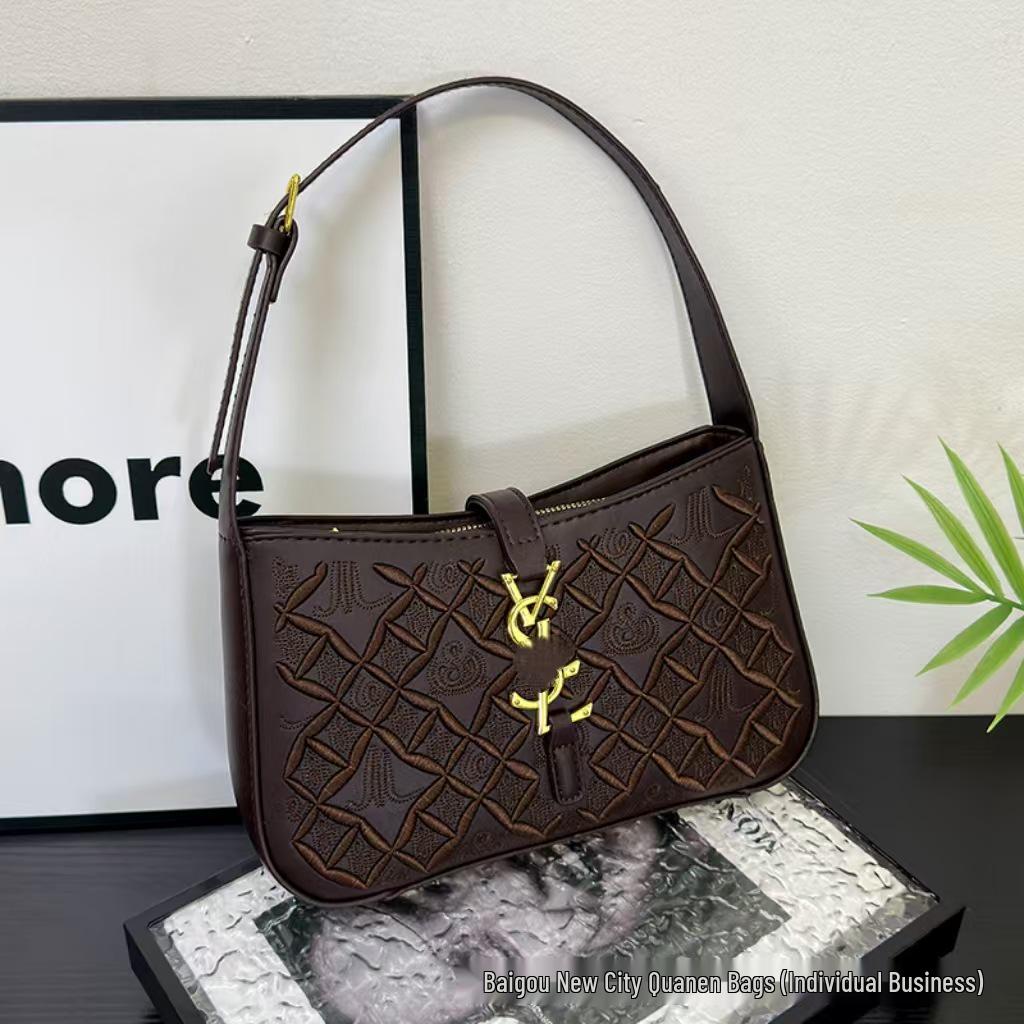 Geantă de umăr elegantă pentru femei Tide, Europeană/Americană, de înaltă calitate, texturată