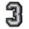 Zhibixing Soft Rubber Clog Accessories: 37 Styles of Black and White Letters & Numbers for Customizing Shoe Buckles and Flowers.
