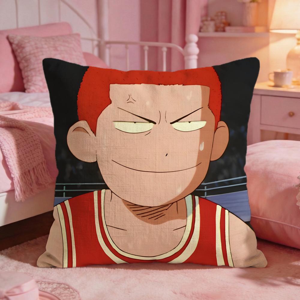 Hot Anime SSlam Dunk Cushion Cover Premium Comfort Reversible Pillow Cove Two In One Design For Any Room  Car Interior