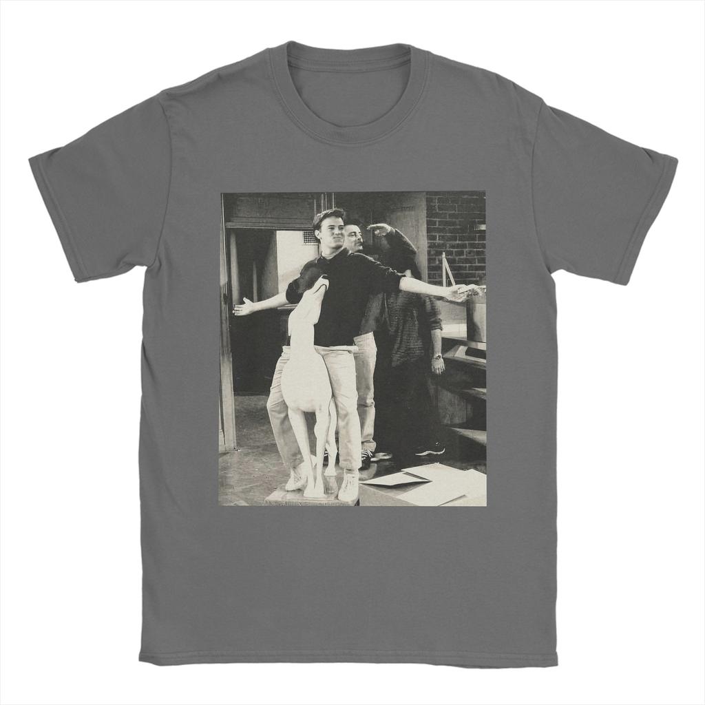 Vänner TV-serie Joey Tribbiani Chandler Bing T-shirt för män Unik 100% bomulls t-shirt Kortärmad t-shirts 4XL 5XL Kläder