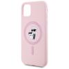 Etui do iPhone 11 Karl Lagerfeld Silicone MagSafe Różowe