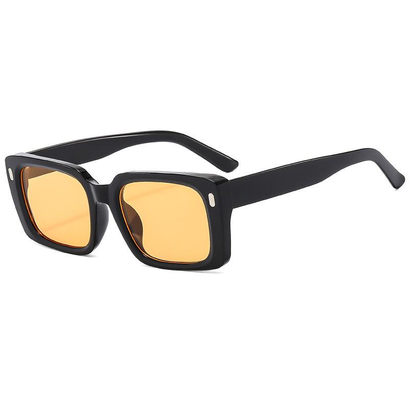 Rice Nail Square Frame Personality Trend Street Shot Sunglasses Driving Anti-Ultraviolet Tide Glasses Sunglasses Women