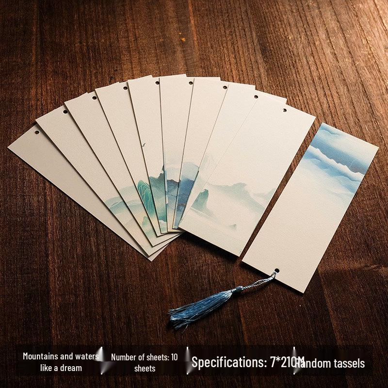 Handmade Chinese Xuan Paper Bookmarks for Painting and Calligraphy