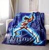 Custom Name Cosmic Warrior Flannel Blanket Throw Blanket Soft Warm Sofa Bed Decor Unique Gift