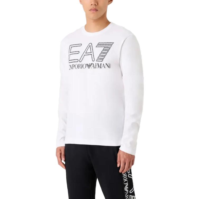 Emporio Armani EA7 T-Shirts Men's Crew Neck Moderate 6RPT04-PJFFZ-1100