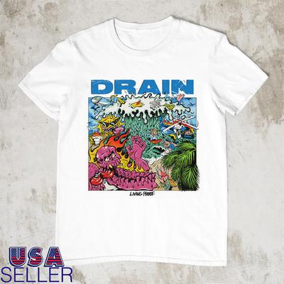 Drain Band Living Proof Unisex White T Shirt Full Size S5XL ET364 Unisex T-Shirt
