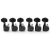 Musiclily Pro 6-Piece Single-Pin Guitar Tuners, Square, for SQ Strat/Telecaster Electric Guitars, Black