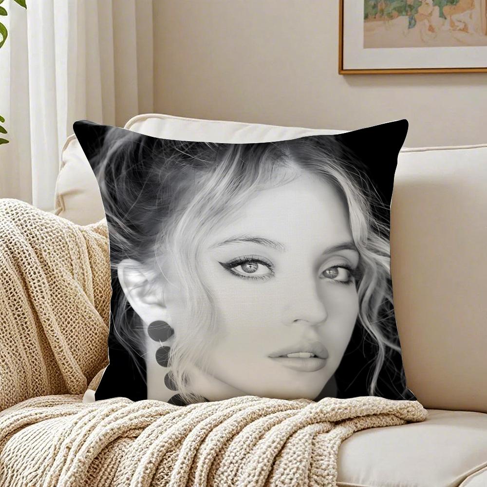 actor bold SSydney SSweeney Cushion Cover Pillowcase Antidustmite living Room Sofa Decor Cushion Room