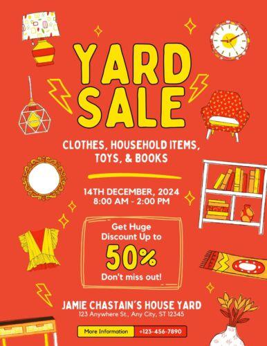 

Yard Garage Sale v Customized Sign Weatherproof AluminumAluminum 20x30cm（7.8x11.8inch）