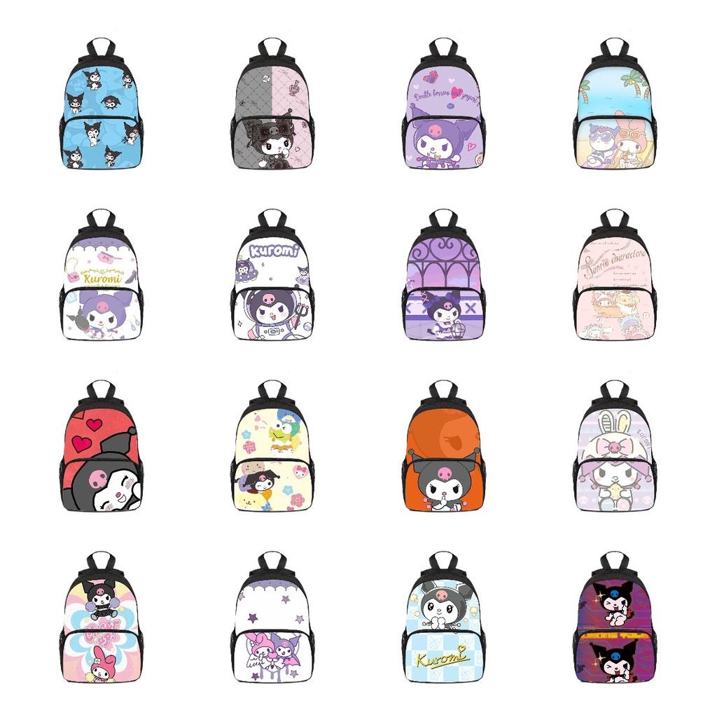 Kuromi Children's Backpack With Cute Cartoon Design And Oxford Fabric