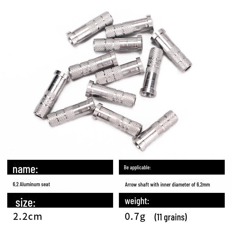 Tijă de săgeată din carbon cu bază din aluminiu de 6,2 mm pentru arc și săgeți