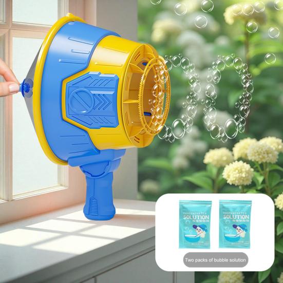 Manual Bubble Blower Toy Kids Bubble Maker No Batteries Needed Handheld Outdoor Bubble Toy for Park Backyard Beach Indoor Fun