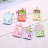 6pcs Cartoon Game Console Flat Back Resin Cabochon Cute Funny Pendant Flatback for Earring Keychains Diy Jewelry Make