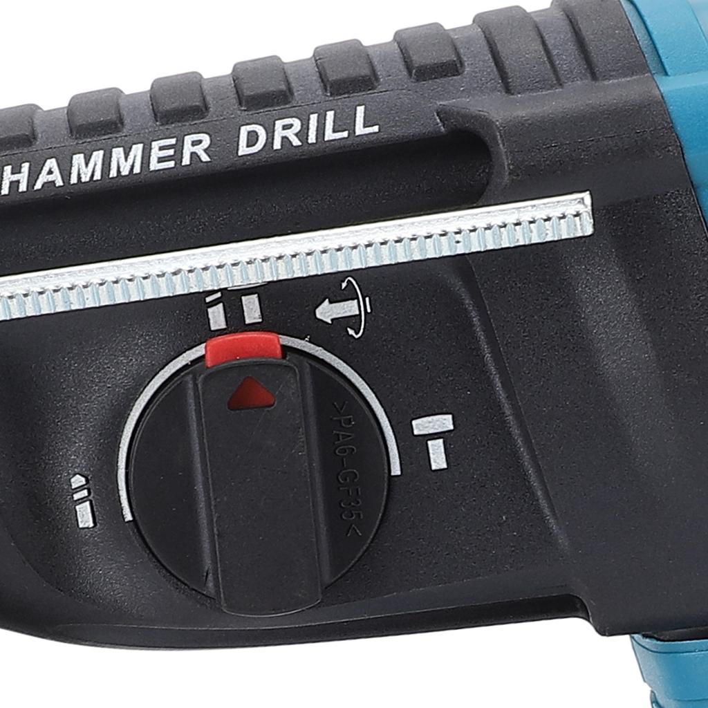 3 in 1 Impact Drill Hammer Set Lightweight Rechargeable Adjustable Mode Rotating Handle for Woodworking Projects Installation