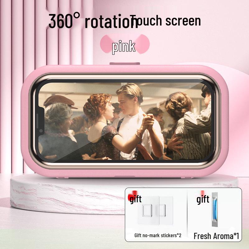 Waterproof Anti-Fog Rotatable Phone Holder for Bathroom & Kitchen