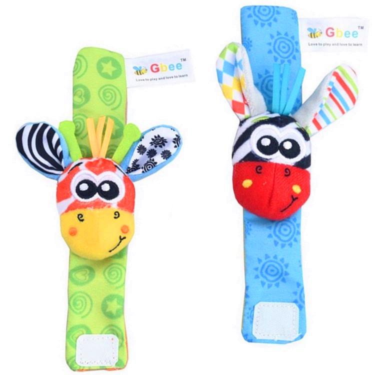 2025Gbee Lion Baby Plush Wrist Rattle & Sock Set - Infant Educational Toy