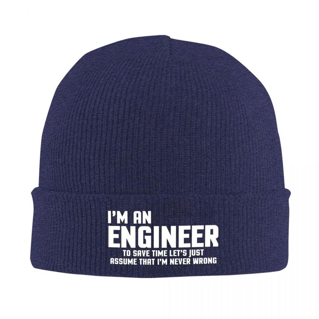 I'm An Engineer Knitted Bonnet Caps 100% Cotton Fashion Keep Warm Hats