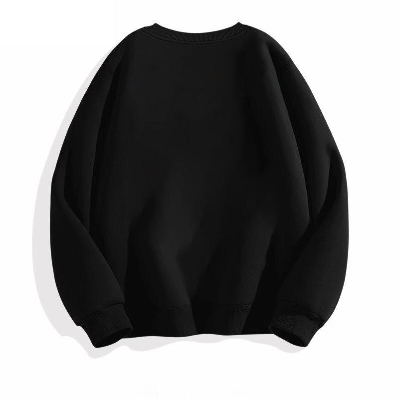 Unisex Thickened Loose Sweatshirt: 2024 Trendy European/American Oversized Autumn/Winter Outerwear