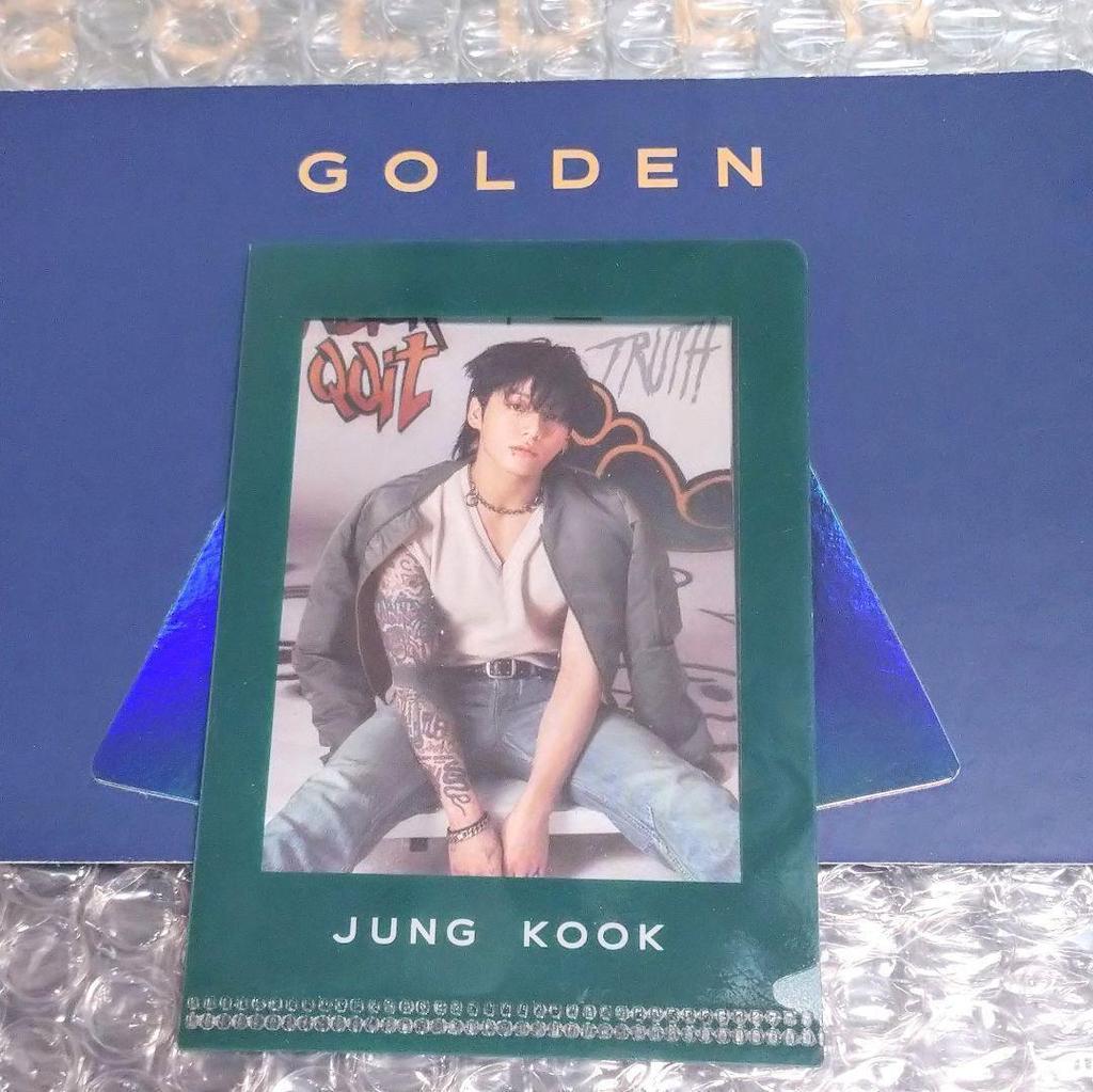 [USED] Jungkook Trading Card GOLDEN Weverse Exclusive Original Bonus JK BTS