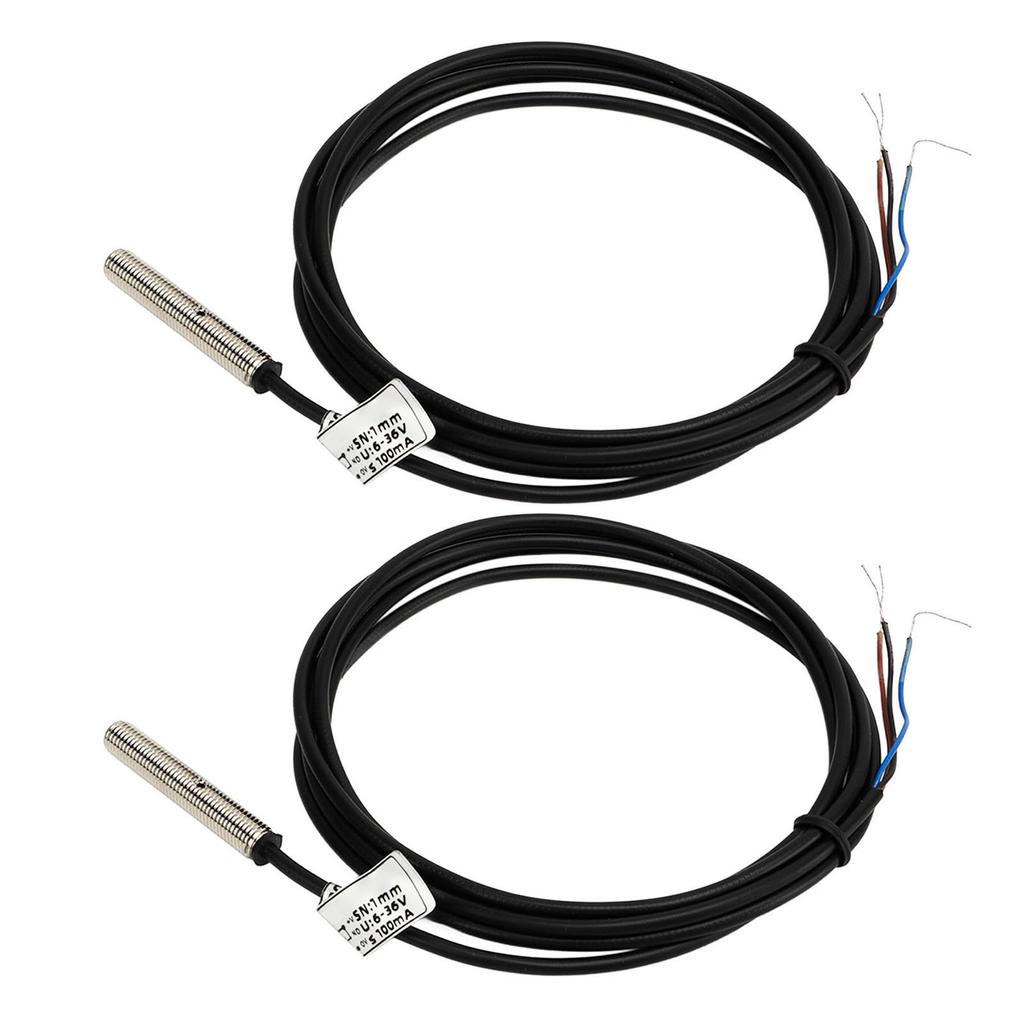 2 Set Proximity Sensor Switch Waterproof NPN DC 3 Wire Normally Open NO Proximity Switch 6?36VDC