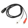 1.5m/4.9ft DIN 7 Pin Female to Dual RCA Male Cable Flexible RCA Audio Cable  Home Audio Setup