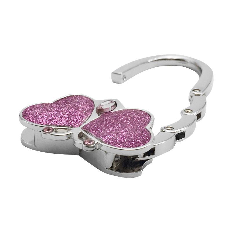 Bärbar Fjäril- Rosett Bordsväska Krok Mode Multifunktionell Vikbar Damväska Spänne Handväska Krok För Väskupphängning