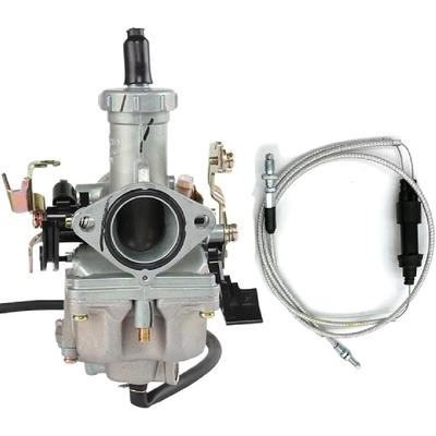 PZ27 27mm Carburetor with Accelerator Pump and Choke Compatible with WY125 CG150 125cc 150cc 175cc Dual Throttle(PZ27BDSX)