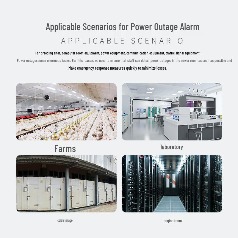 TGDD-002 220V Sound and Light Alarm for Power Outages In Farms, Fisheries, Machine Rooms, and Factories