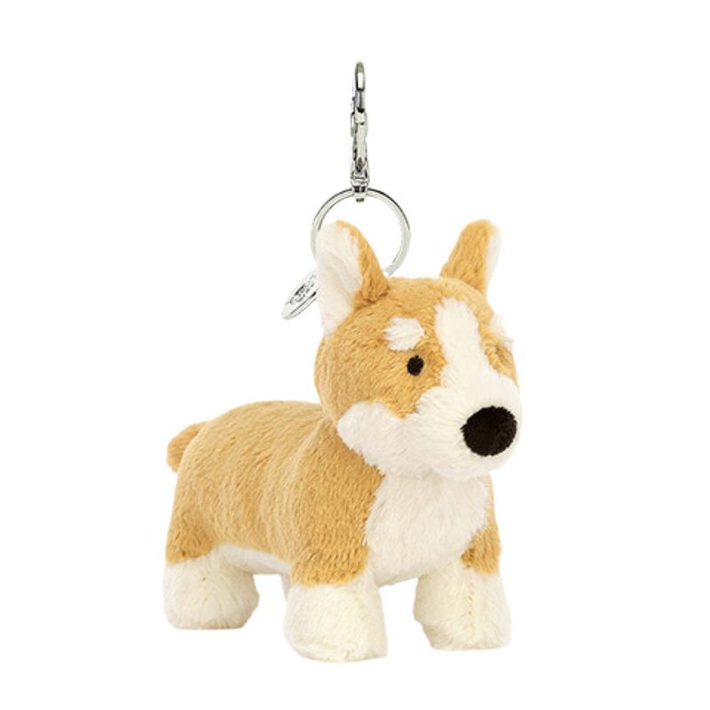 JELLYCAT Dog Series Betty Corgi Bag Cute Doll Plush Pendant 10cm High