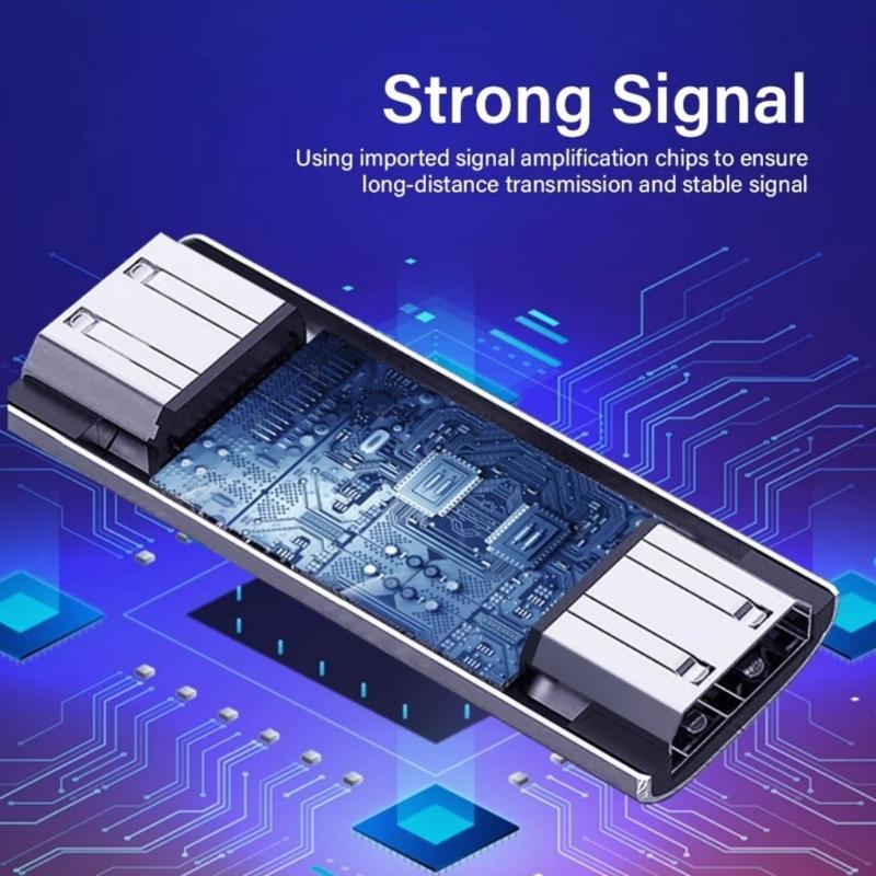 Signal Amplifier 8K Signal Extender Booster Extender 4K 60Hz 30M Long Distance Extension Video Adapter