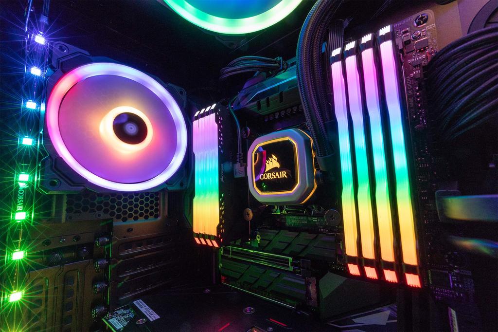 Corsair DDR4-3600MHz Desktop PC Memory VENGEANCE RGB PRO Series 32GB [16GB X 2] CMW32GX4M2Z3600C18