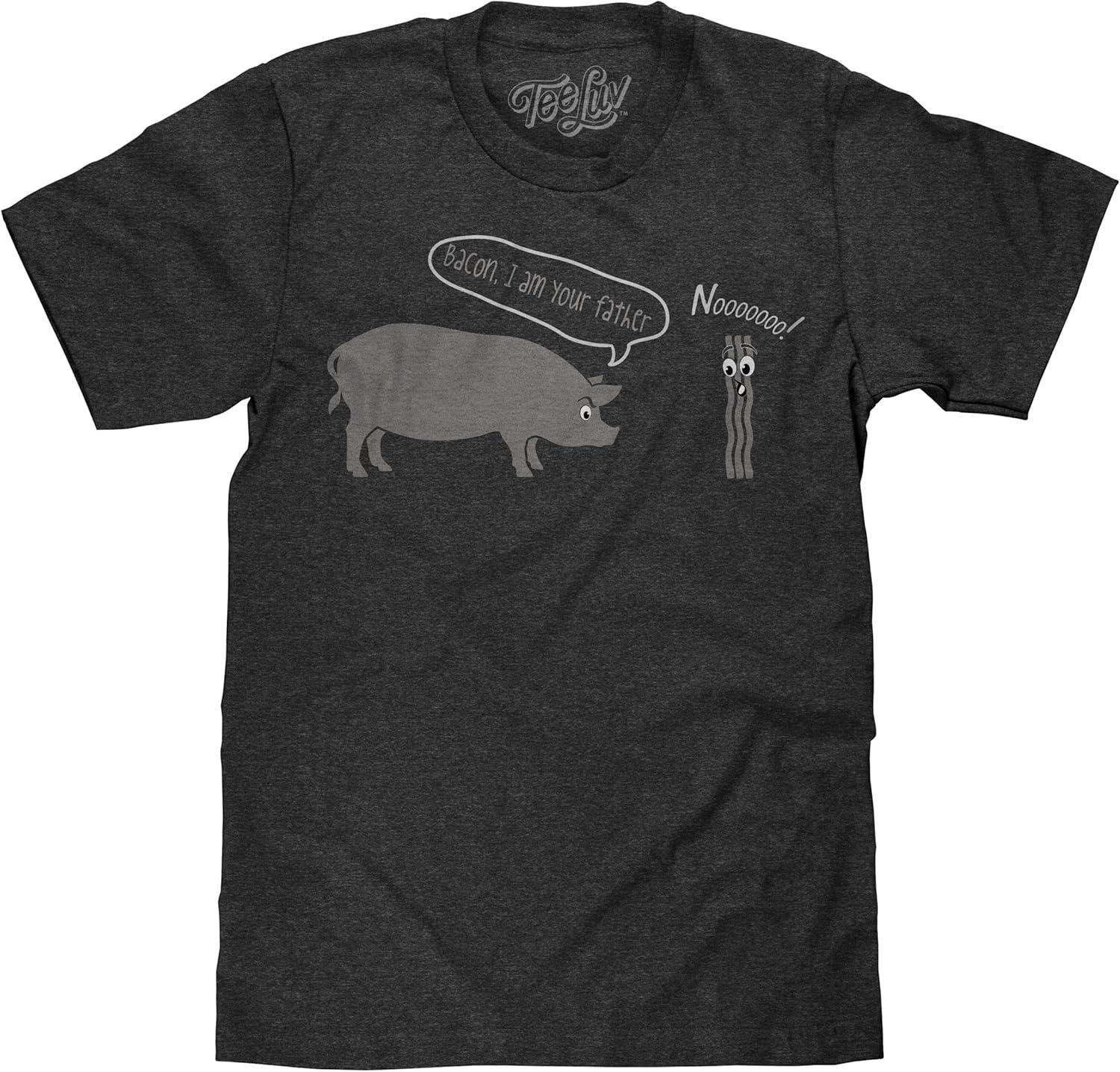 

Tee Luv Men s Bacon I Am Your Father T-Shirt XXXXXL чорний