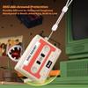 3D Retro Case For AirPods Pro 3 Music Cassette Tape Design with Rope Soft Silicone Earphone Protective Case For AirPods Pro 3