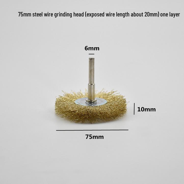 Electric Steel Wire Brush with Handle - Rust Removal, Polishing, and Cleaning.