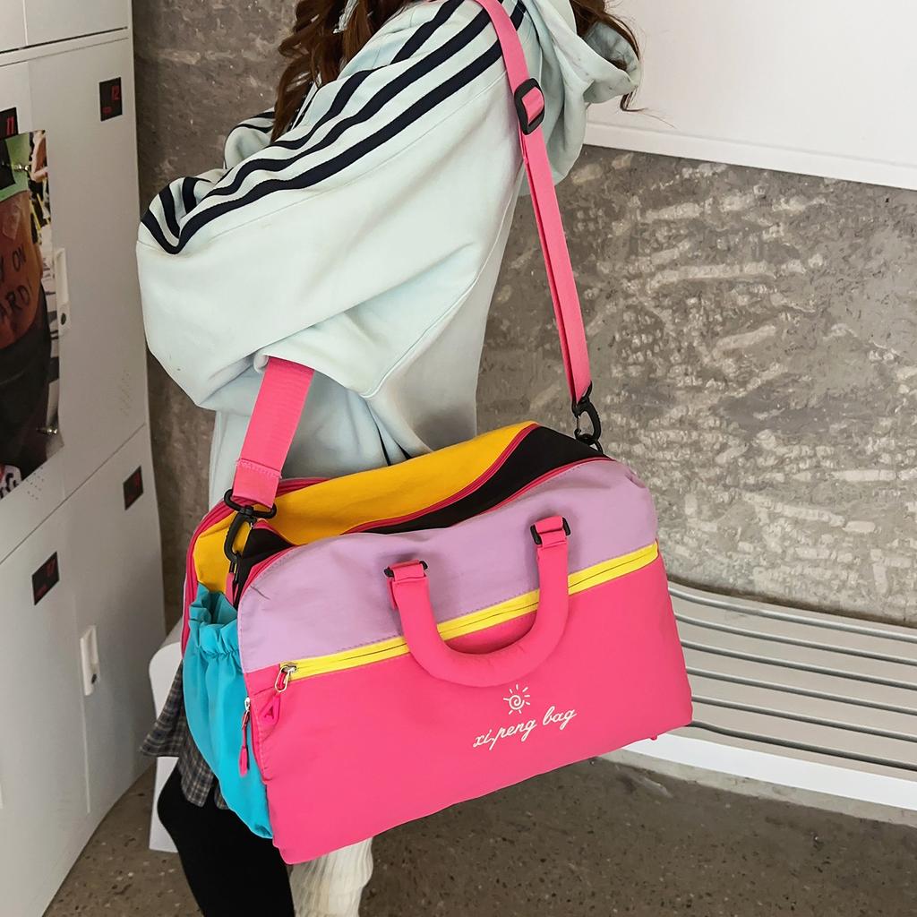 Stylish and Lightweight Hand-held Travel Bag for Women, Large-capacity Oblique Span Exercise, Yoga, Fitness Training, Going Out Storage, Duffel Bag