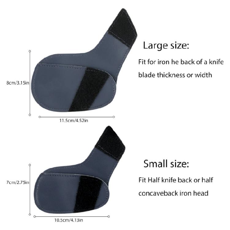 1Pc PU Leather Golf Iron Head Protective Cover Waterproof Golf Iron Head Cover Golf Accessories Gift for Golfers