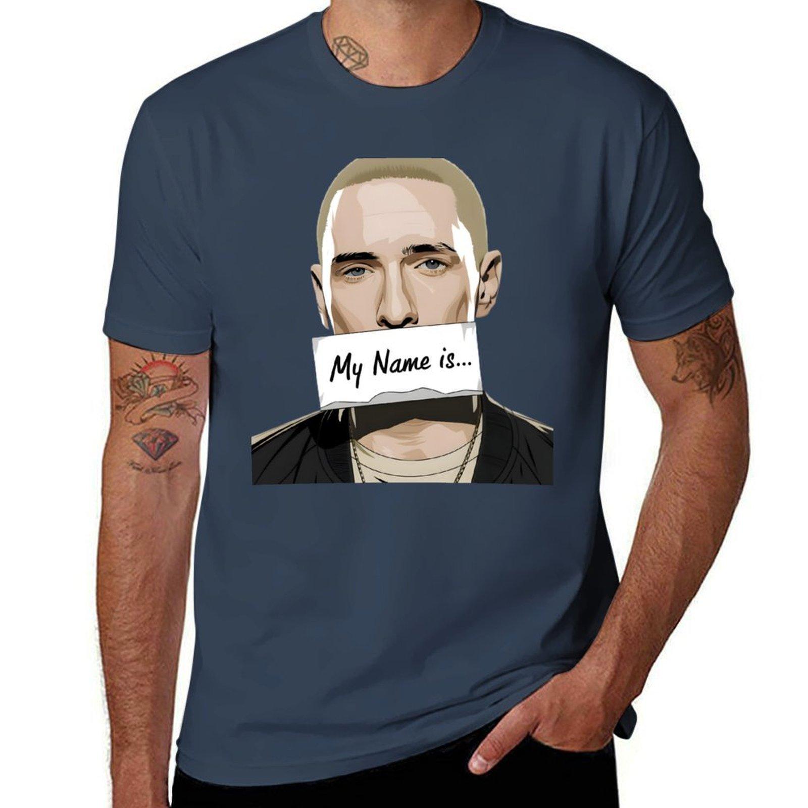 eminem my name is T-Shirt Stain Resistant Casual Tee S