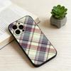 Fashionable Classic Plaid Pattern  Phone Case For iPhone 17,16,15,14,13,12,11 Plus,Pro Max,XS,Soft Silicone Black Cover
