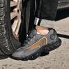 Mote Roterende Knapp Sikkerhetssko Menn Ståltå Sneakers Punkteringssikre Arbeidssikkerhetsstøvler Luftpute Sport Arbeidssko Knusesikre Støvler