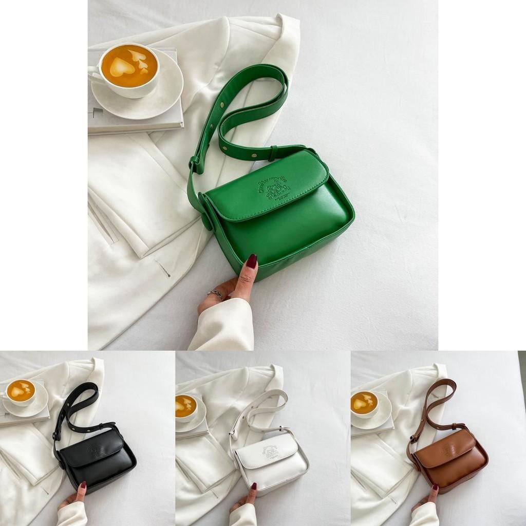 Trendy Spring 2023 Pu Leather Shoulder Bag Stylish Chic Small Square Bag