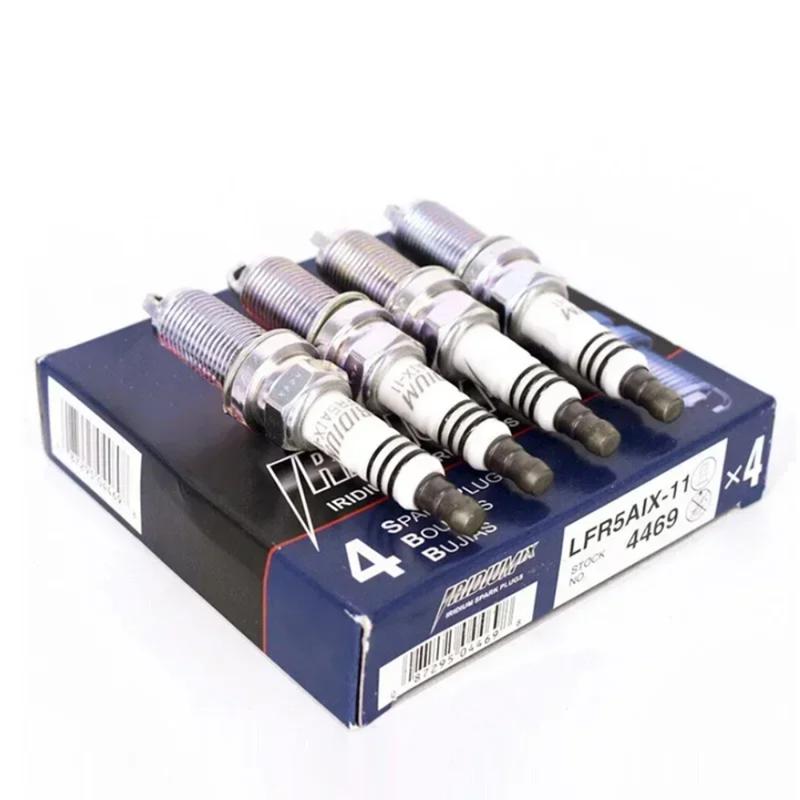 4PCS 4469 LFR5AIX-11 Iridium Spark Plug  for Kia Forte Hyundai Nissan Altima Toyota Venza Jeep Dodge Infiniti FX35 Suzuki Ram 4PCS 4469 LFR5AIX-11