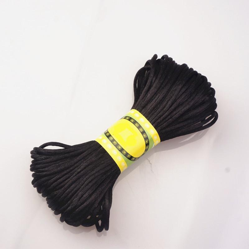 1 Pc Of 20 Meters/Bundle Of 2.5MM Chinese Knot Polyester Colored No.5 Thread Handmade Woven Rope DIY Jewelry Wire